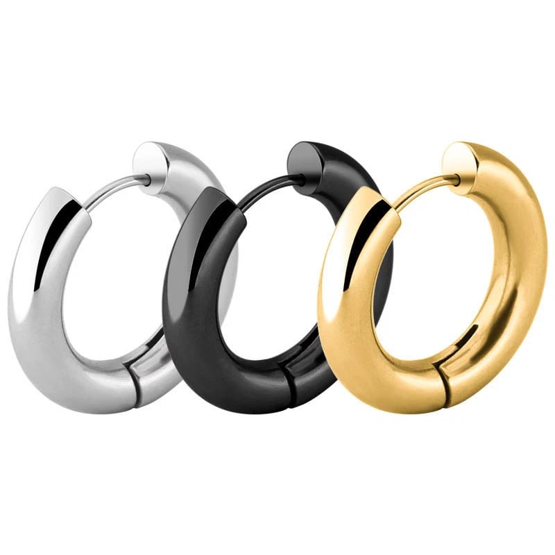 Manufacture Titanium Hoop Earrings Anti Allergy High Grade Allergy Free Earrings Huggie Earrings
