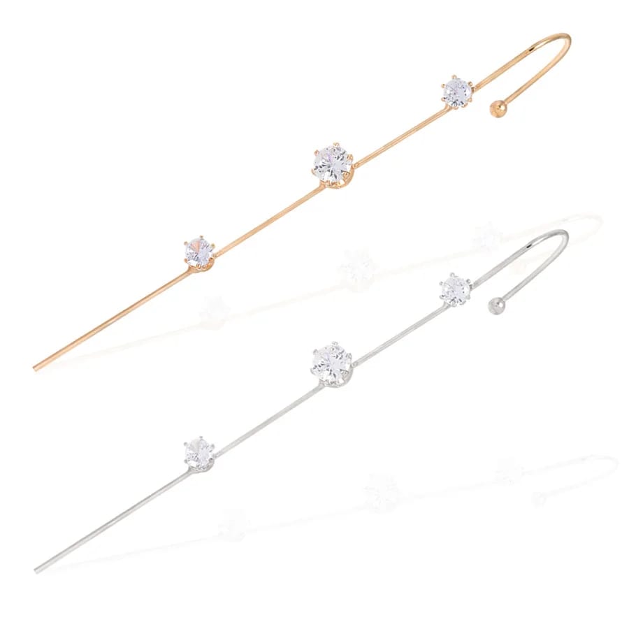 Classic Delicate Multiple Styles Pearl Zircon Ear Cuff Earrings Handmade For Girls Ear Cuff