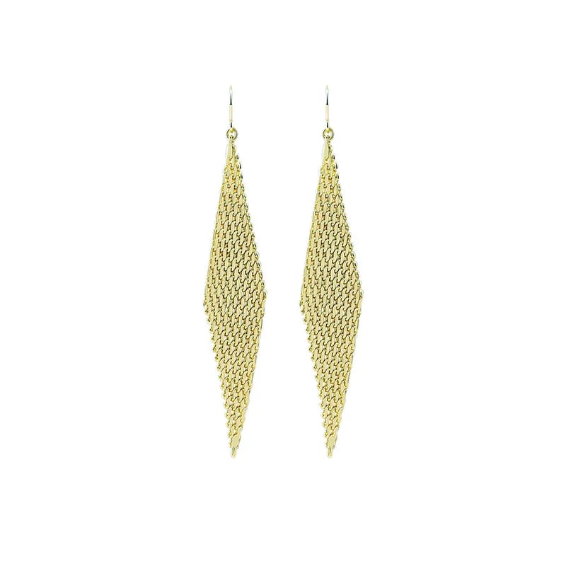 Luxury Handmade Vintage Irregular Drop Earrings Ip Plated Earring Jewelry Gift For Girl Drop Earrings