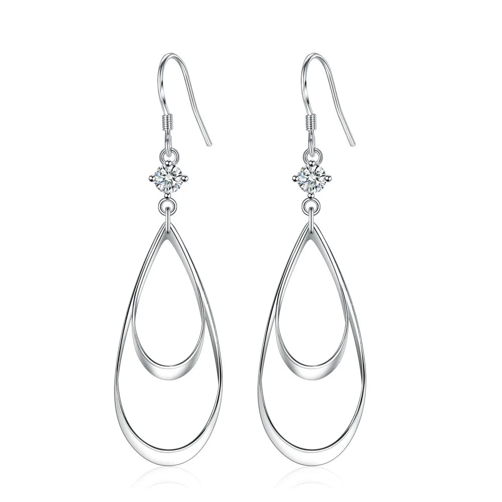 Fashion Simple Trendy Geometry Round Drop Shape Drop Earrings For Women Drop Earrings