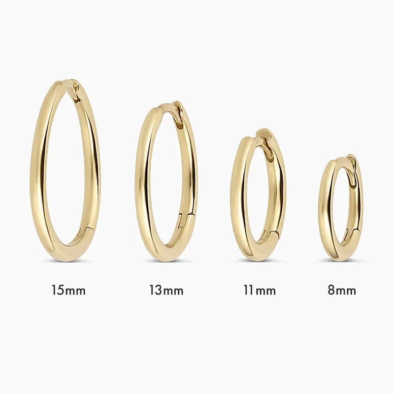 Wholesale Minimalist Jewelry 18k Gold Huggies 925 Sterling Silver Huggie Hoop Earrings For Women Huggie Earrings