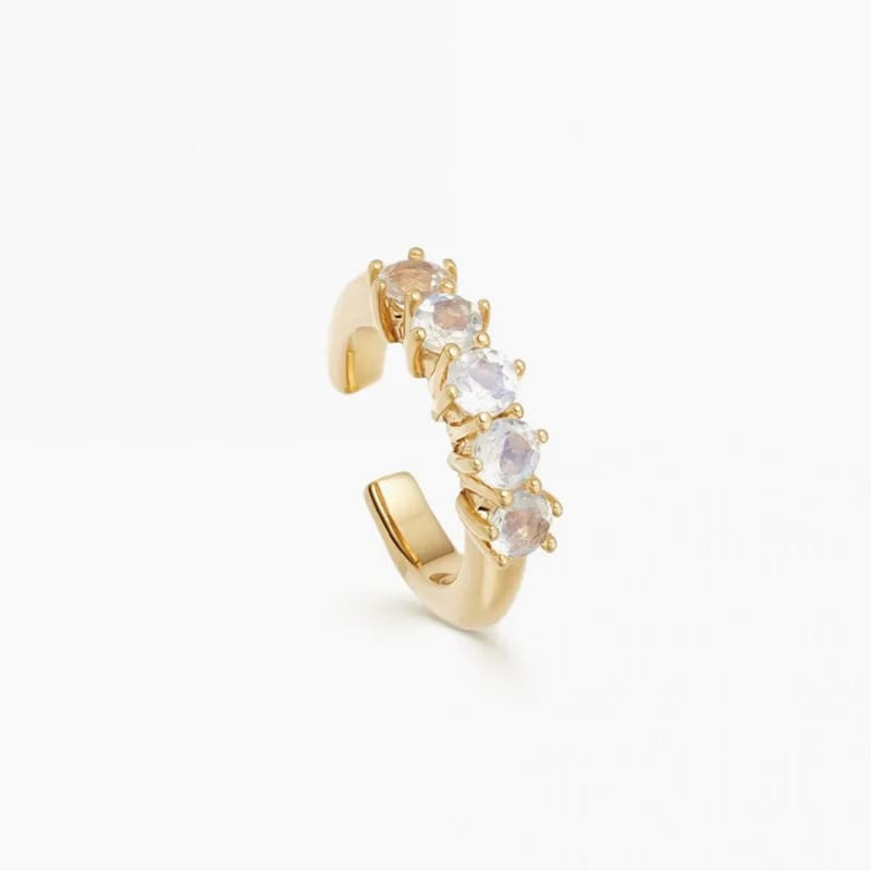 New Arrival Clip Cuff Earring 14k Gold Plated Cubic Zirconia Cuffs Earrings Women Jewelry Gold Ear Cuffs Ear Cuff