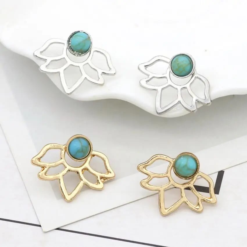 Cheap Lotus Flower Earrings Classical Lotus Jewelry Ear Climbers