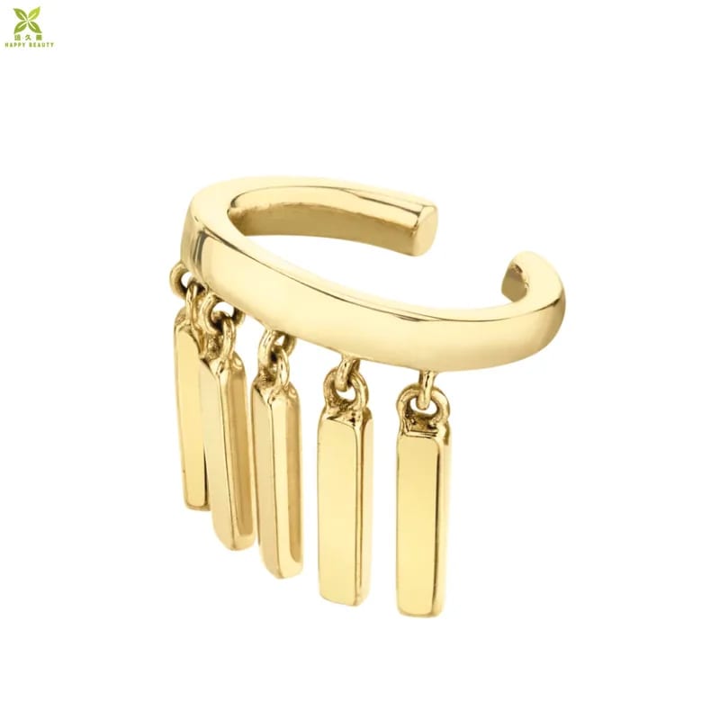 Custom Fashion Simple Style 18k Gold Ear Cuff Earrings Jewelry Womens Ear Cuff