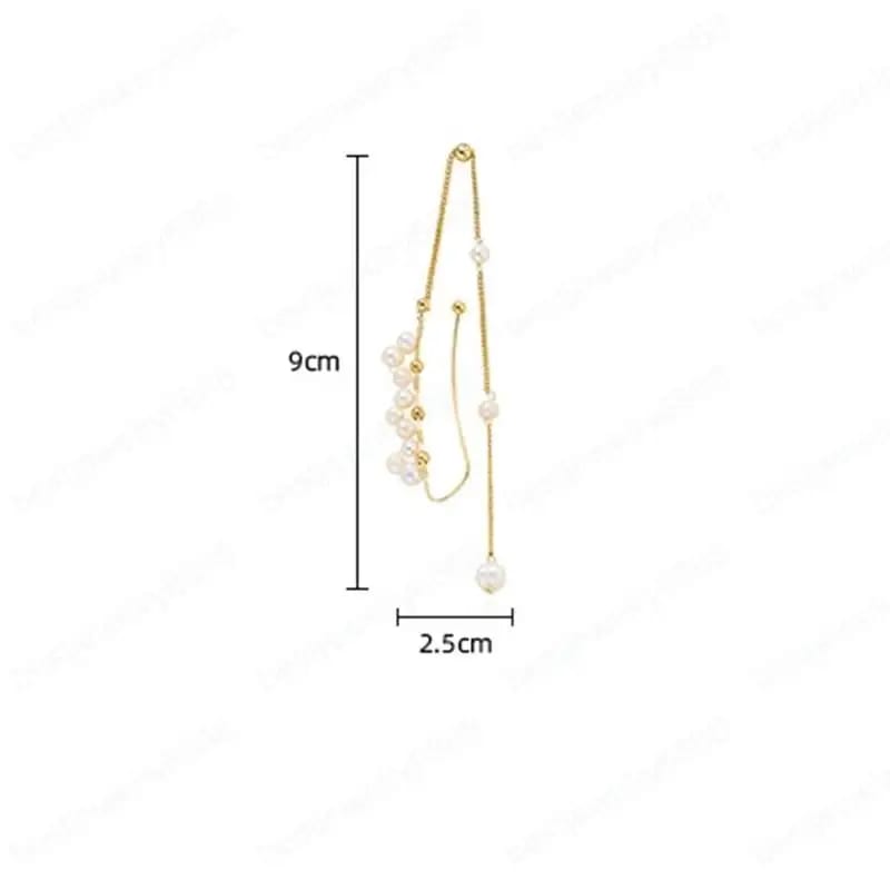 Fashion Elegant Cuff Earrings With Pearl Delicate Pearls Brass Cuffs Earring Jewelry For Girls Ear Cuff