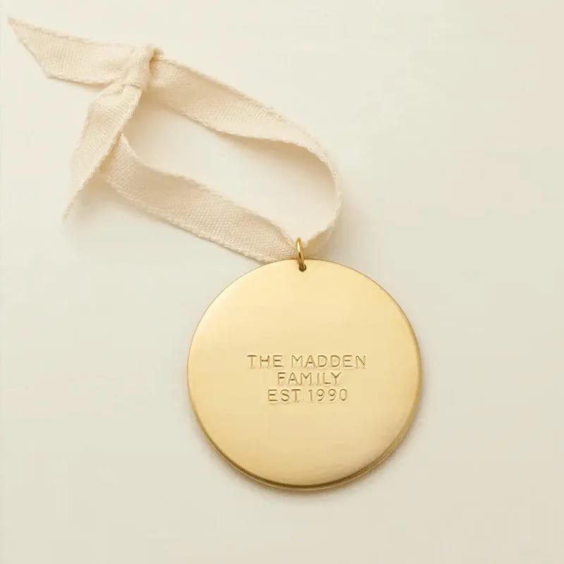 Custom Jewelry Manufacturer Holiday Ornament Hand-stamped Charms Customized Engraved Message Personalized Gift Openwork Beads&Charms