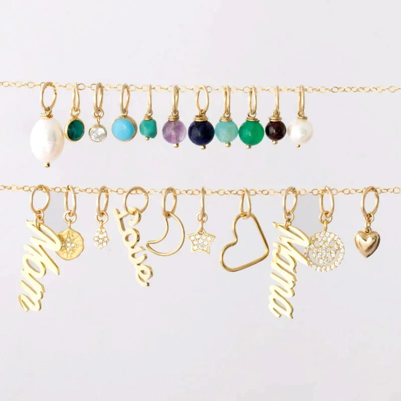 Personalized Custom Engraved Script Charm Fashion Jewelry Pendants Charms For Diy Jewelry Making Openwork Beads&Charms