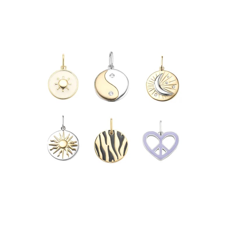 Custom Fashion Fine Design Jewelry 18k Gold Plated Pendants Charms For Necklace Bracelet Jewelry Making Openwork Beads&Charms
