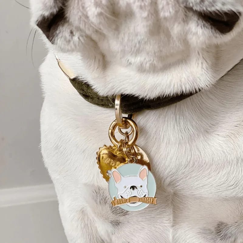 Hot Sell Tarnish Free High Polish Silver Color Stainless Steel Custom Enamel Charm Dog Pendant Charm Wholesale Openwork Beads&Charms