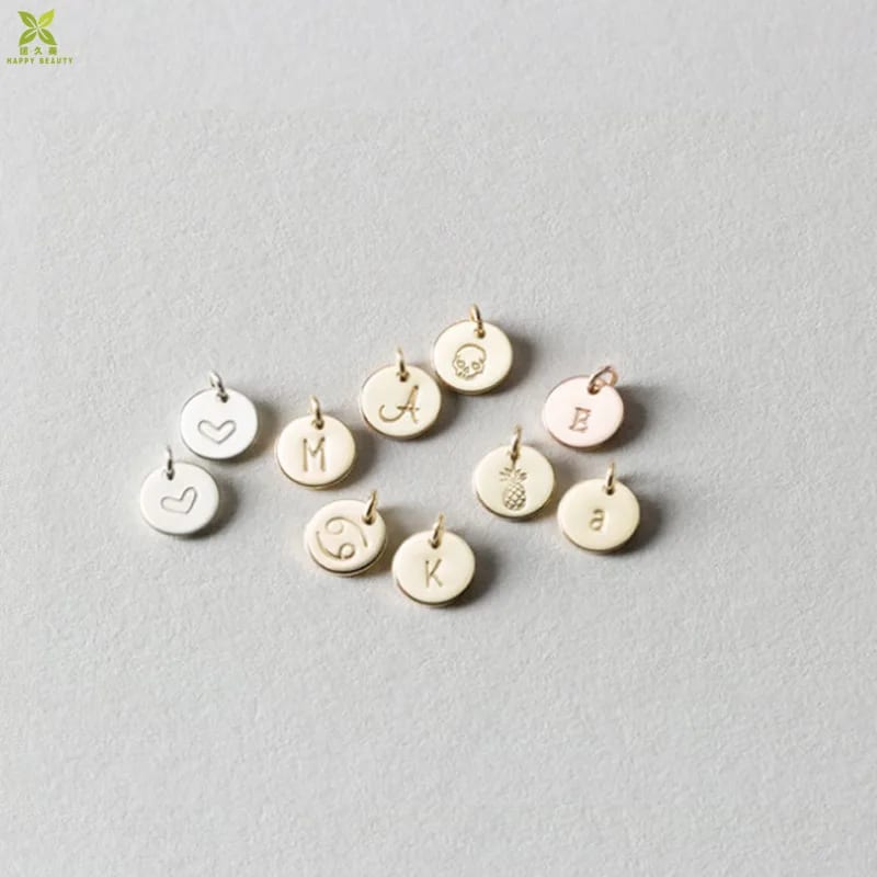 Wholesale Engraved Metal Custom Jewelry Charms For Bracelet Openwork Beads&Charms