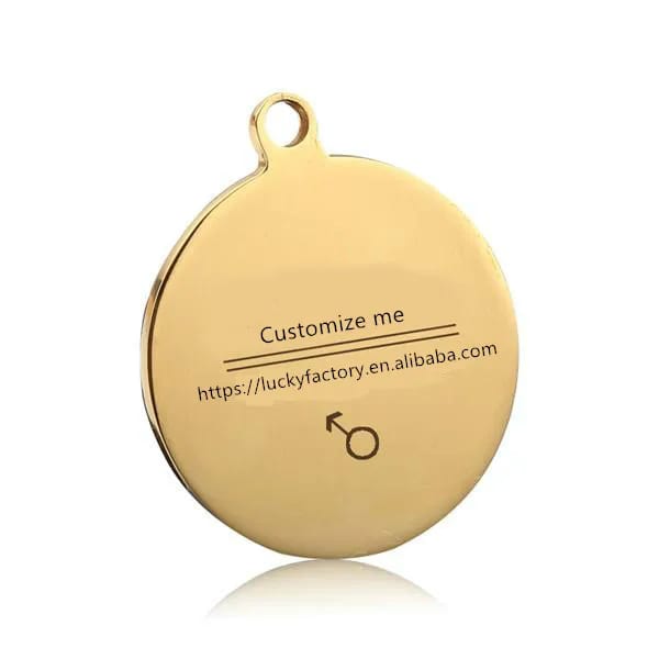 Wholesale Custom Made Logo Engravable Charms Openwork Beads&Charms