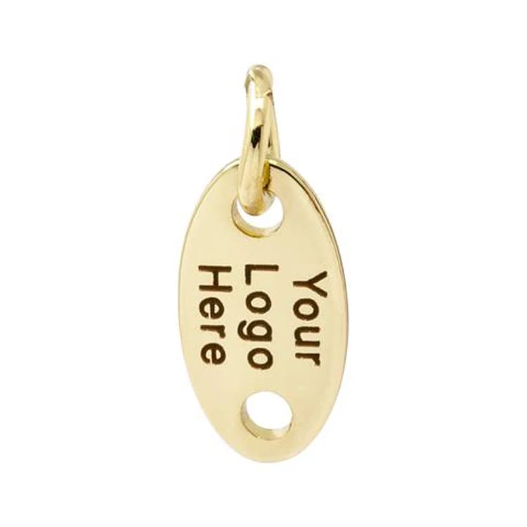 Custom Logo Stamped Jewelry Tags Openwork Beads&Charms