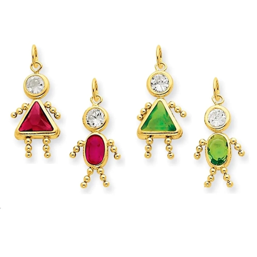 New Design 12 Months Birthstone Charm Pendant Kids For Boys And Girls Openwork Beads&Charms