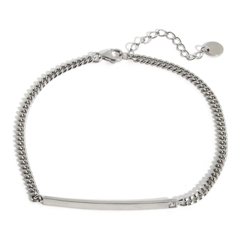 Custom Name Or Logo S925 Sterling Silver Woman Anklet Jewelry Body Jewelry