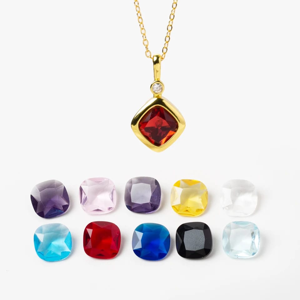 Diy Personality Zircon Charms Pendant Necklace Earrings Rings Jewelry Set Jewelry set