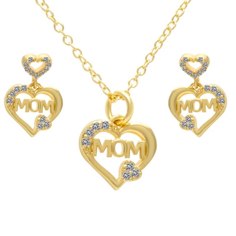 China Wholesale Heart Earrings Necklace Jewelry Women 925 Sterling Silver Jewelry Set Jewelry set