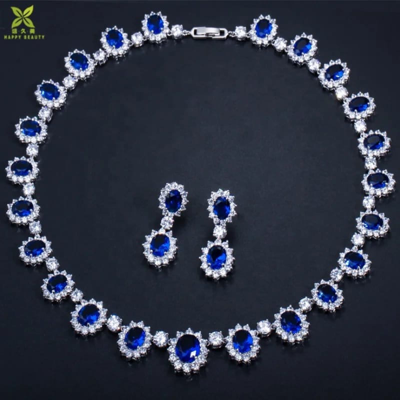 American Diamond Earring And Necklace Jewellery Jewelry Sets Jewelry set