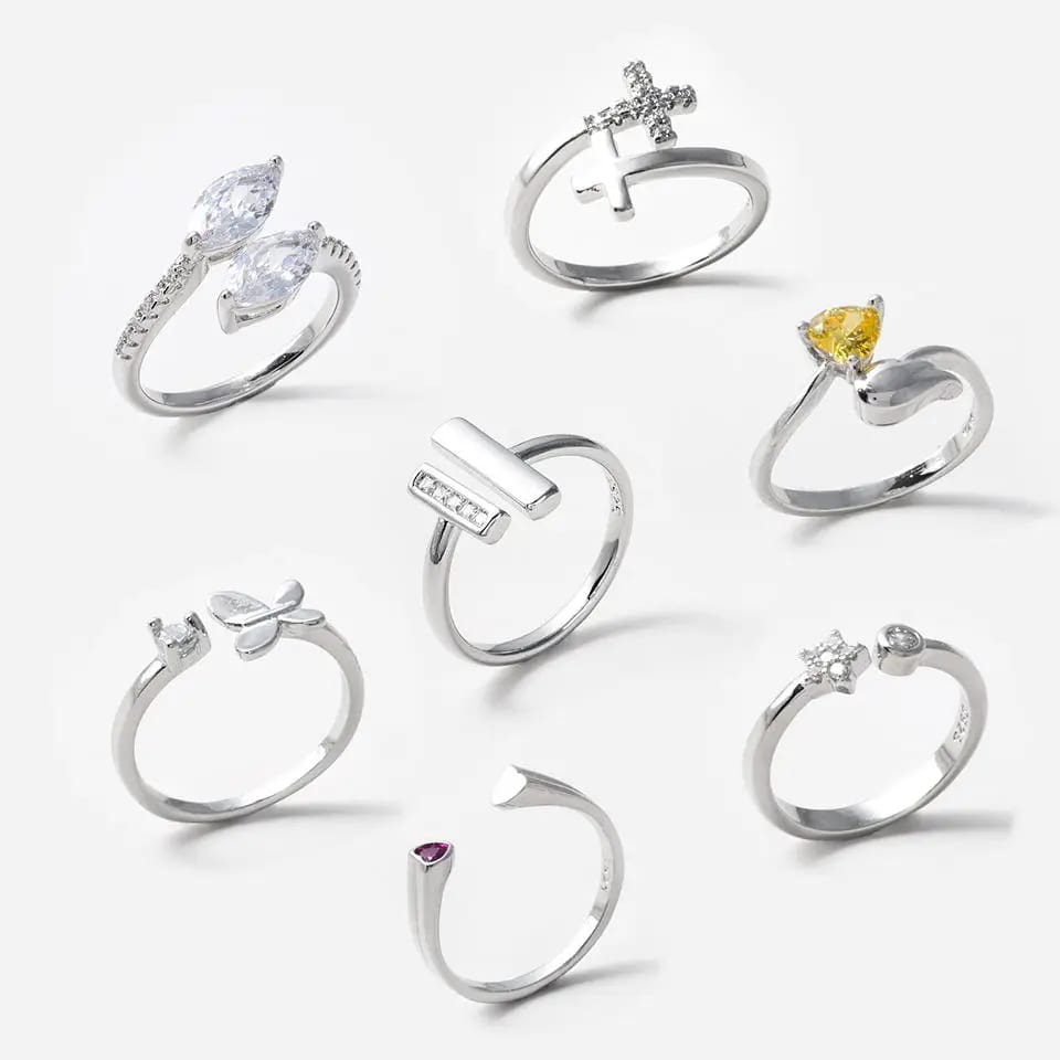 Fashion Sterling Silver Rings With Natural Stones 18k Gold Plated Cz Ring For Boy And Girl Ring