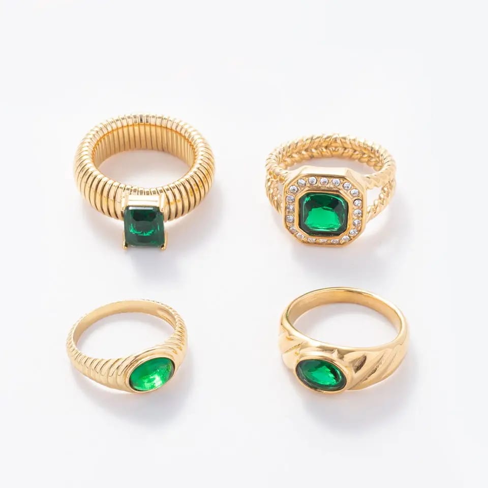 Custom High Quality Fine Jewelry Silver Rings For Girl S925 Sterling Silver Gold Plated Real Silver Plated Emerald Ring Women Ring