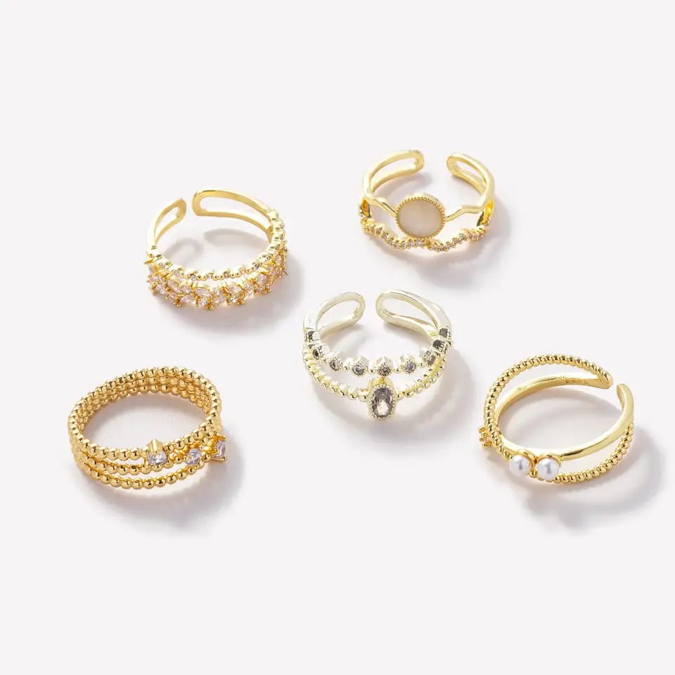 Custom Rings Jewelry Women S925 Sterling Silver 14k 18k 24k Gold Pvd Plated Zircon Open Ring Gift For Girl Friend Ring