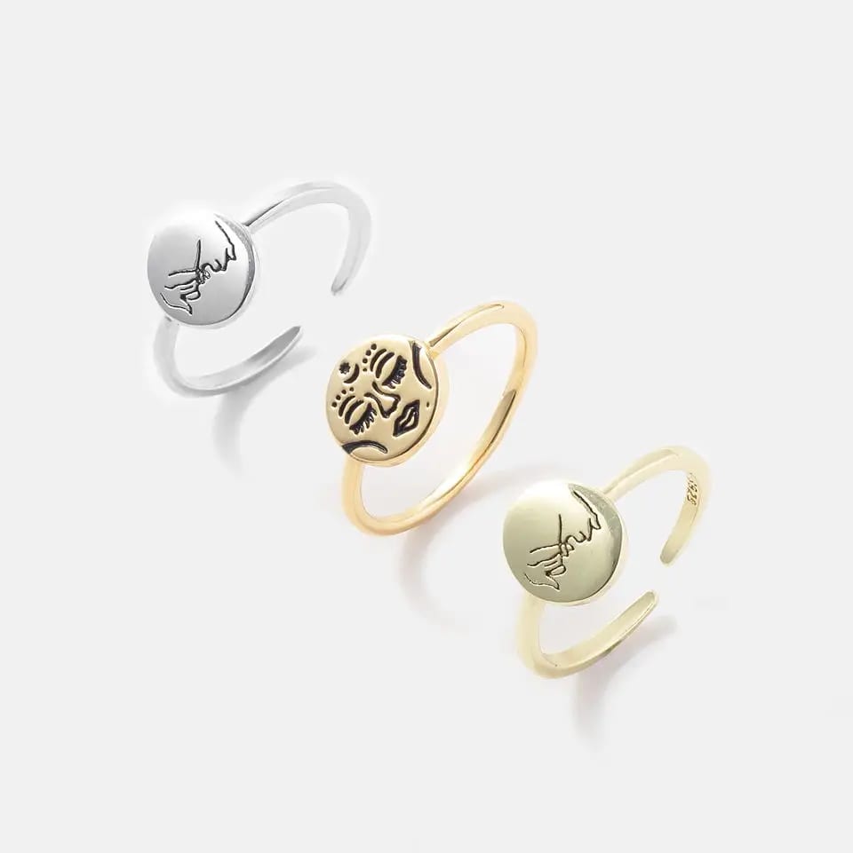 Fashion Custom Rings For Men Stainless Steel Polished Silver Color Gold Plated Engraved Logo Ring Gift For Boy Ring