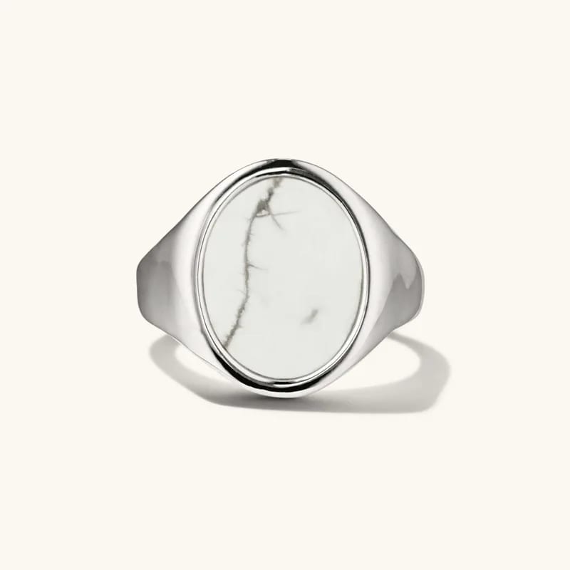 Fashion Classic Custom Engraved 925 Sterling Silver Gemstone Signet Men Ring Ring