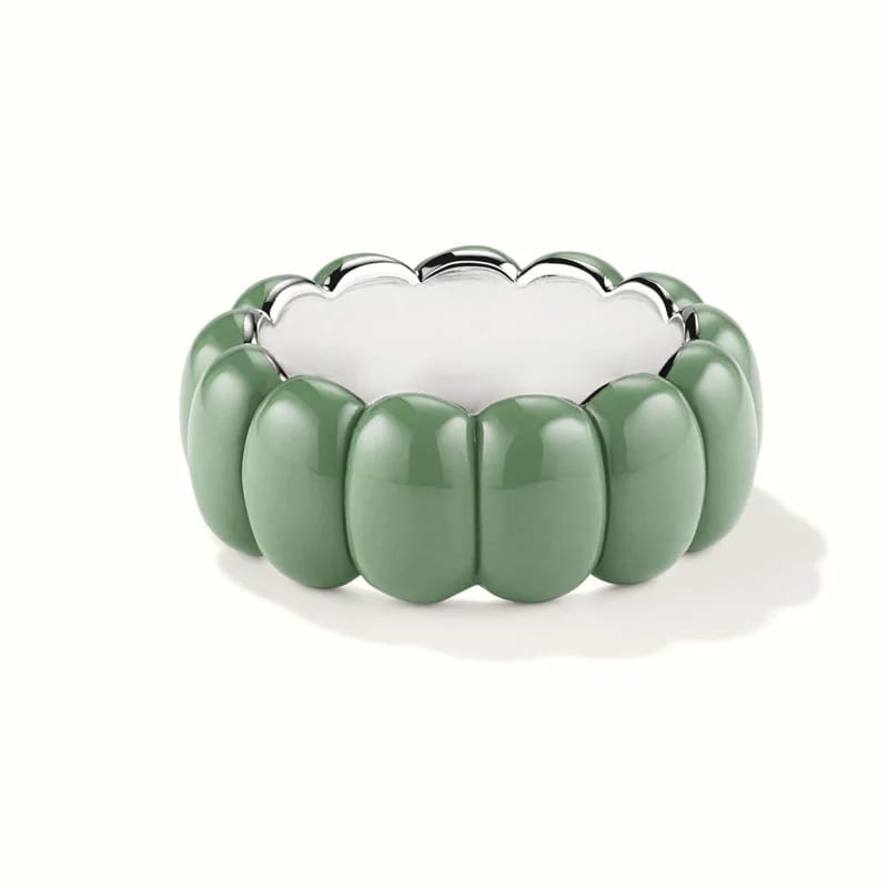 New Arrival Colorful Chunky Silver Plated Ring Jewelry Custom Enamel Ring For Women Ring