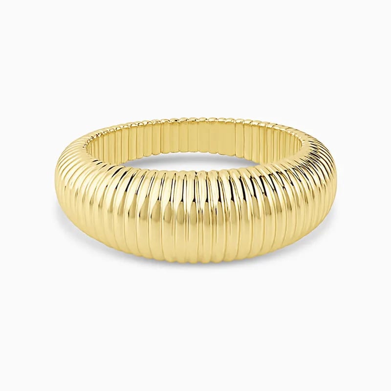 Newest Fashion Women Jewelry 18k Gold Plated Chunky Statement Rings Ring