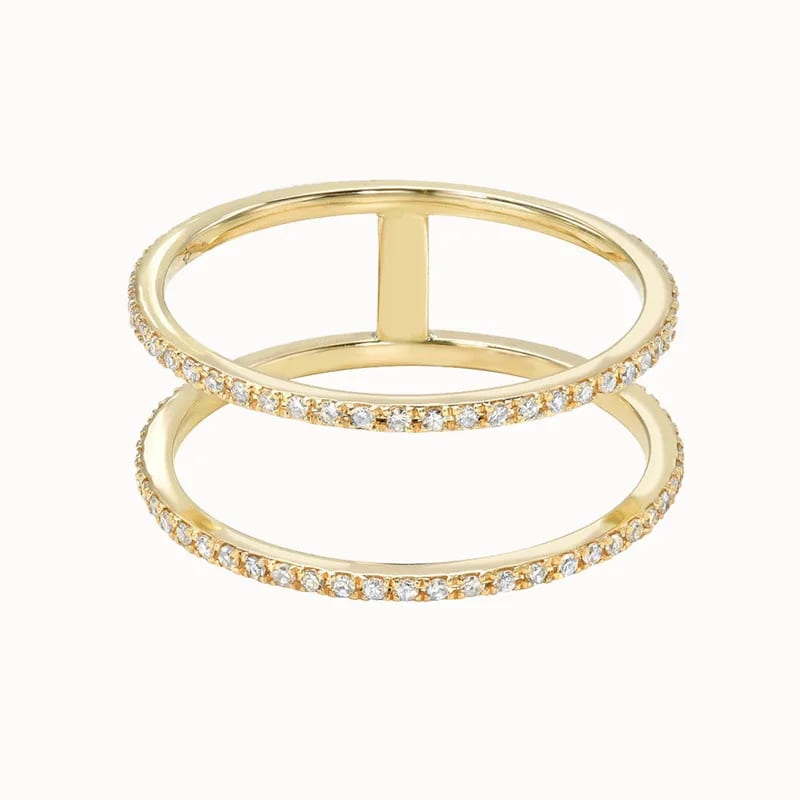 Wholesale Custom 925 Sterling Silver Eternity Band Diamond Cubic Zircon Zirconia Rings Women Jewelry Ring