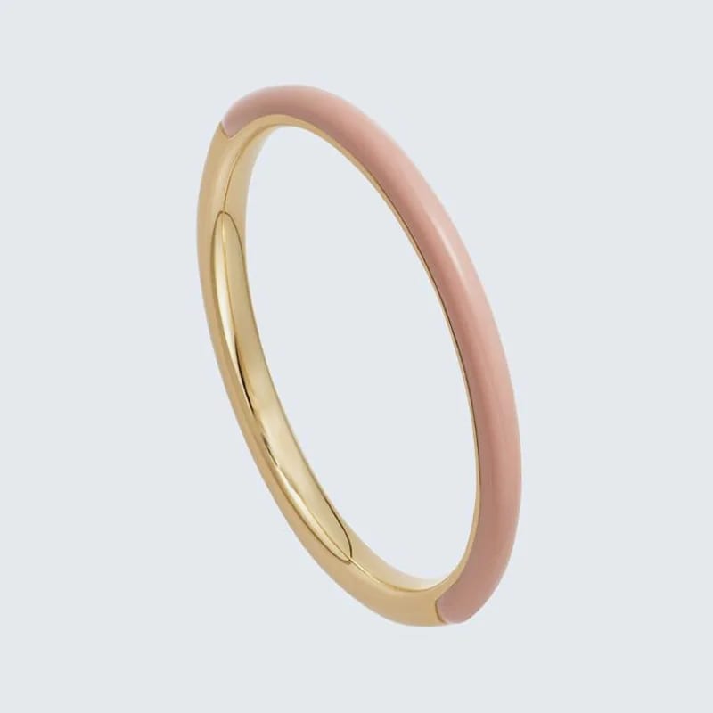 New Arrival Delicate 925 Sterling Silver Colorful Stacking Half Eternity Enamel Ring Women Jewelry Ring