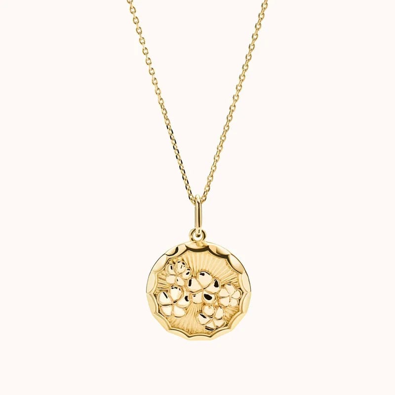 Dainty 925 Sterling Silver 18k Gold Plated Blossom Flower Pendant Necklaces For Women Pendant Necklaces