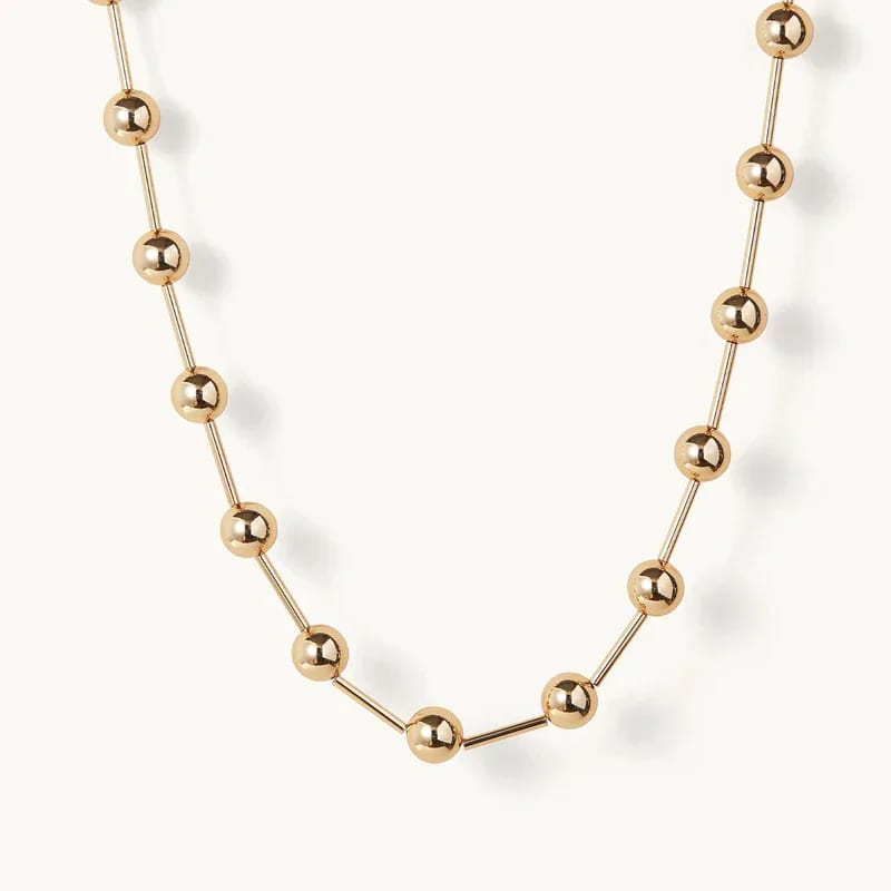 2024 Fashion Jewelry Exaggerated Spheres Beads Necklace Large Geometric Ball Women Beaded Choker Necklace Chokers and Collars