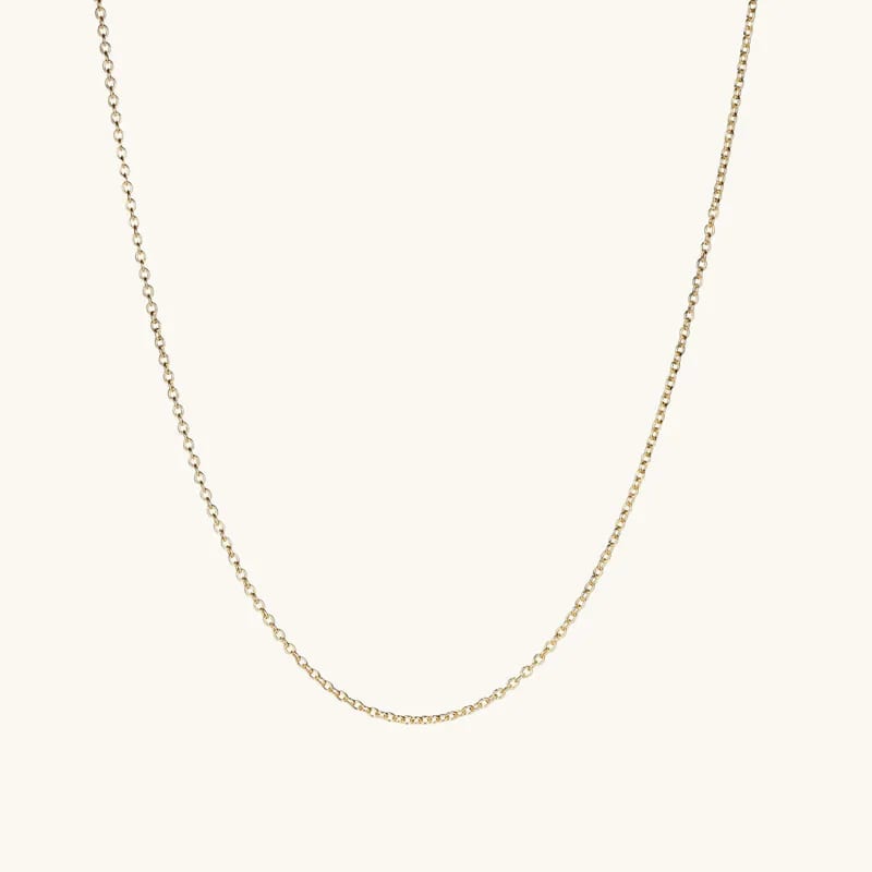 Hot Selling 925 Sterling Silver Jewelry Necklace Classic 18k Gold Plated Cable Chain Necklace For Men And Women Chain Necklace