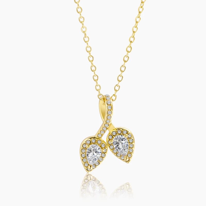Wholesale High Quality 18k Gold Plated Stainless Steel Necklace Crystal Crossover Ribbon Pendant Fashion Jewelry For Women Pendant Necklaces