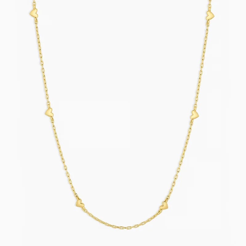 Dainty Tiny 18k Gold Plated 925 Sterling Silver Woman Fashion Jewelry Love Heart Pendant Necklace Pendant Necklaces