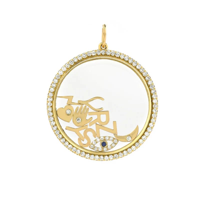 Wholesale Custom 18k Gold Charm Locket Necklace Diy Floating Charm Pendant Locket Locket Necklace