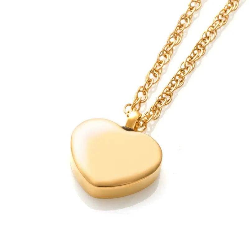 Floating Heart Cremation Urn Pendant Ashes Memorial Necklace Locket Necklace