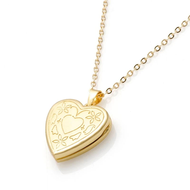 SXS JEWELRY Gold Locket Pendant Designs Dubai Gold Jewelry Urn Heart Necklace Wholesale Locket Necklace