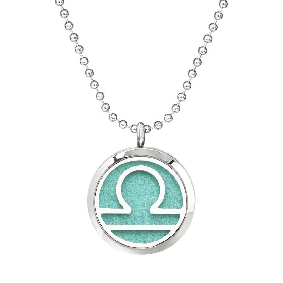 Greece Letter Aromatherapy Alphabet Oil Diffuser Necklace,Stainless Steel Jewelry Necklace Locket Necklace