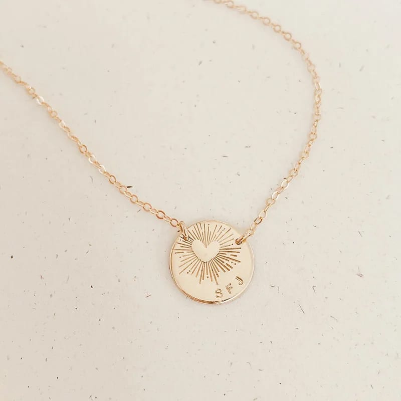 You Are My Sunshine Pendant Necklace 18k Gold Plated Customized Engraved Necklace Stainless Steel Jewelry Pendant Necklaces