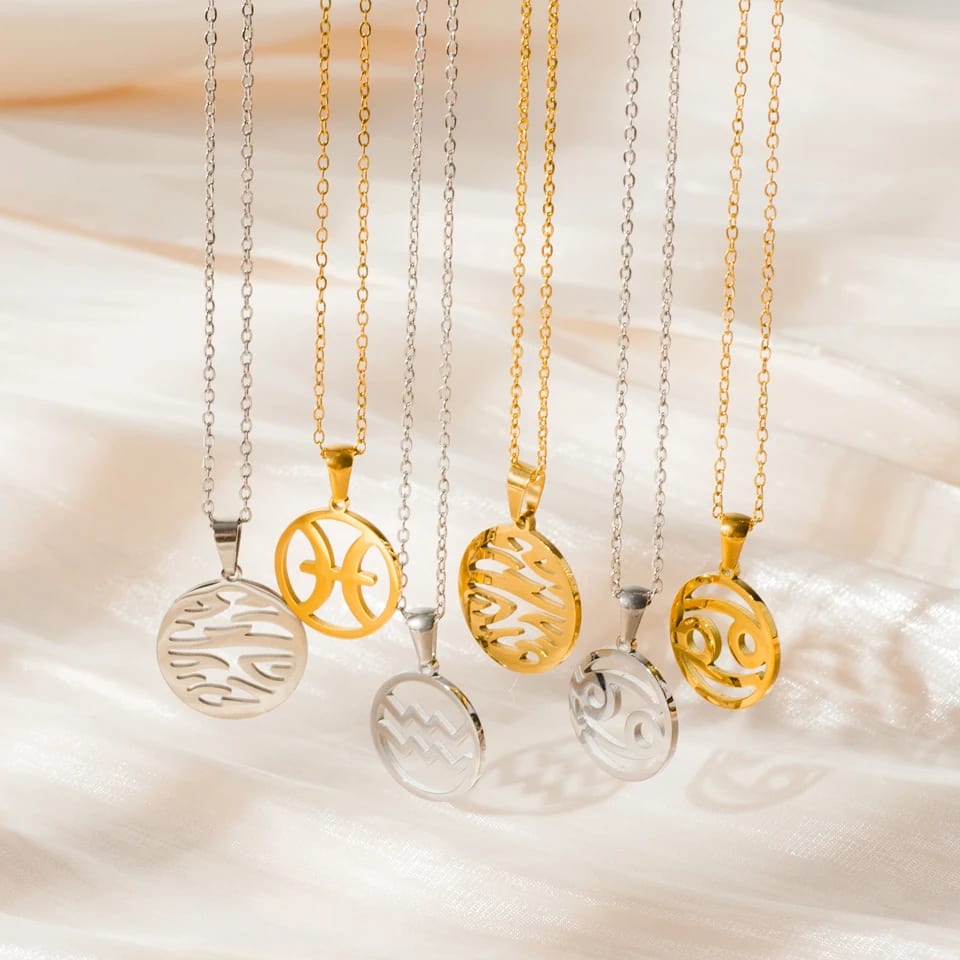 High-quality Stainless Steel Waterproof Jewelry 18k Gold Plated Hollow Out Pendant Necklace For Women Man Pendant Necklaces