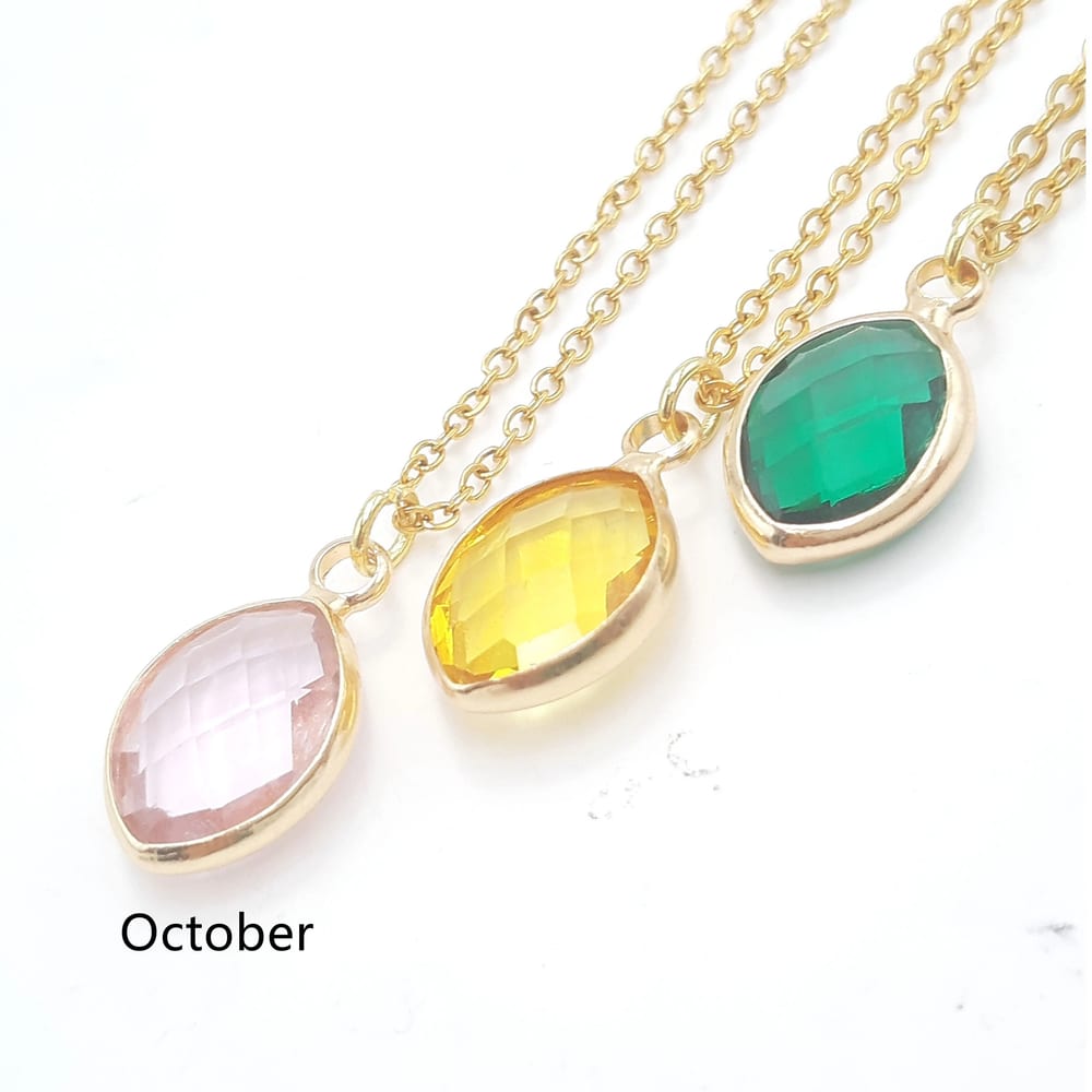 Fine Jewelry Birthstones October Birthstone Necklace Charms For Jewelry Making Pendant Necklaces
