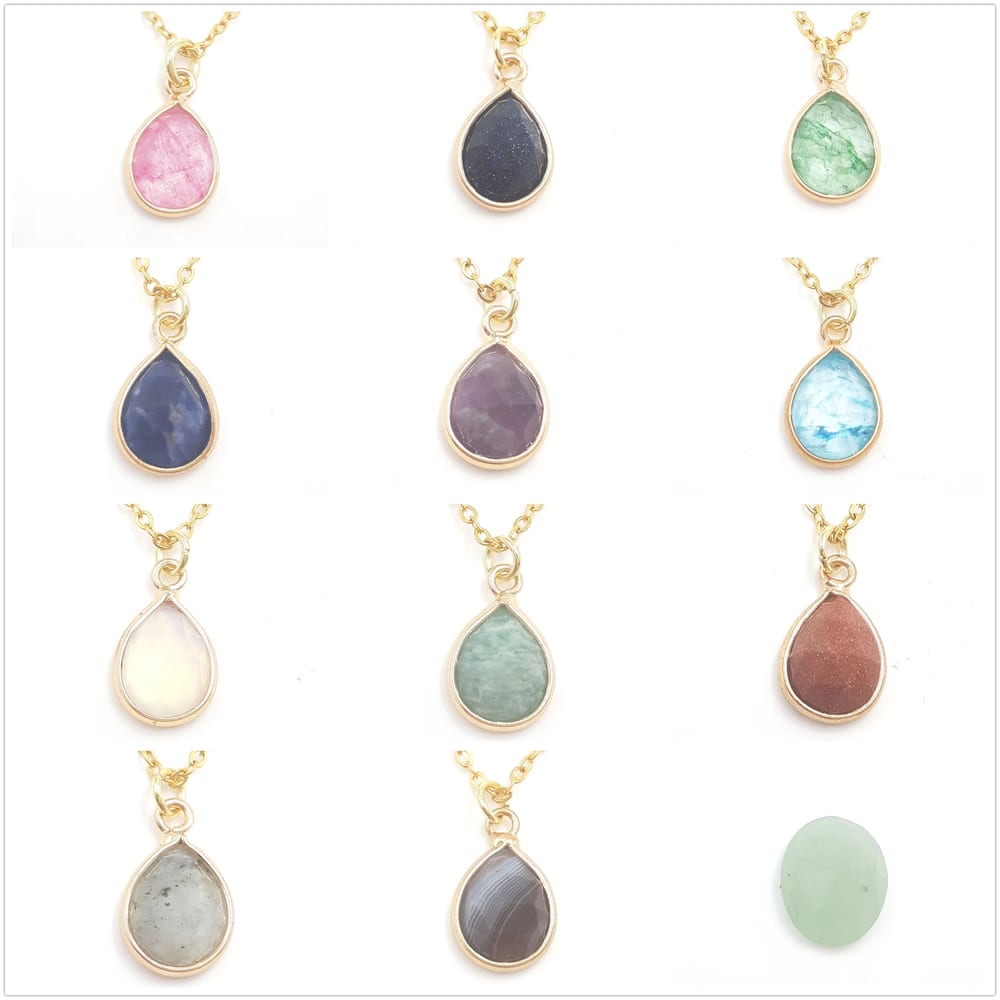 SXS Jewelry Birthstone Gemstone Choker Loose Gemstones Natural Gemstones China Pendant Necklaces