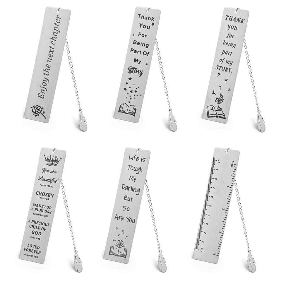 New Arrived Stainless Steel Engrave Leaf Pendant Bookmark For A Gift To Best Friend Pendant Necklaces
