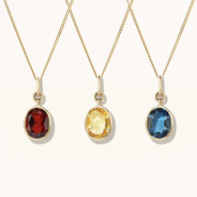 High Quality 925 Silver Dainty Luxury Women’s Fashion Bezel Cubic Zirconia Pendant Necklaces Pendant Necklaces