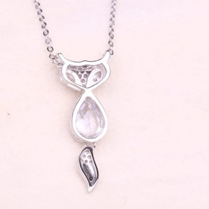 Classic Fashion Anime Pendants Necklaces Women’s S925 Sterling Silver Fox Necklace Pendant Jewelry Gift For Boy And Girl Pendant Necklaces