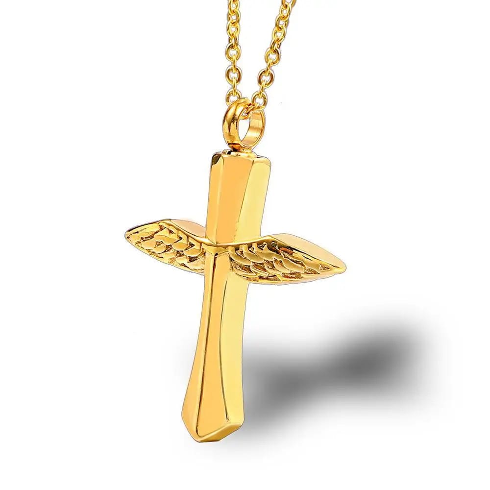 Fashion Luxury Men Simple Stainless Steel Ip Plated Mens Choker Cross Pendant Necklace Jewelry Cross Necklace