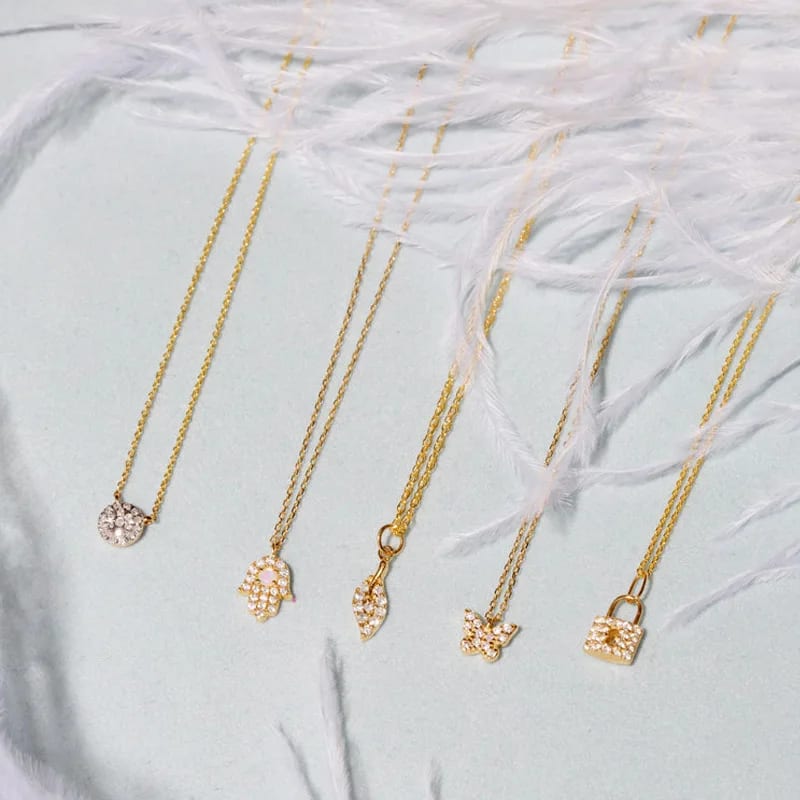 High Quality Fashion Dainty Jewelry 925 Sterling Silver Simple Cubic Zirconia Pendant Women’s Necklaces Pendant Necklaces