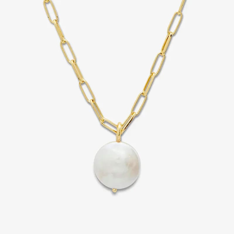 Newest Fashion Women Pearl Jewelry Minimalist Solitary Freshwater Pearl Pendant Necklace Pearl Necklaces