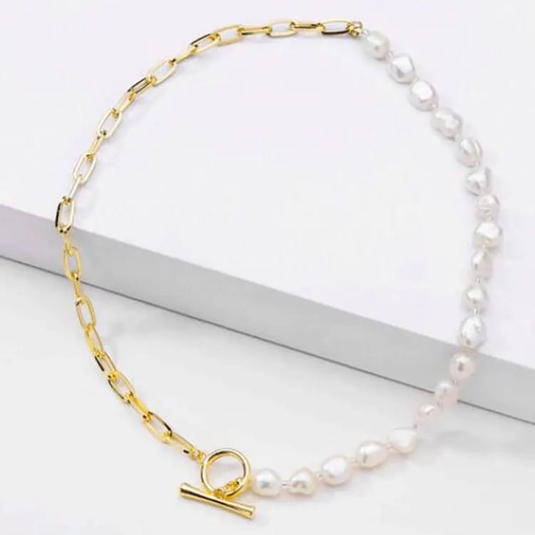 Hot Sell Cuban Chain Necklaces Pearl Necklace Choker Toggle Necklace Pearl Necklaces